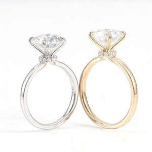 Anello con Diamante Solitario da Laboratorio 1ct IGI D/VVS1, Oro 10k 14k 18k, Anello di Fidanzamento e Matrimonio per Donna, Gioielleria Fine - Product Image 5