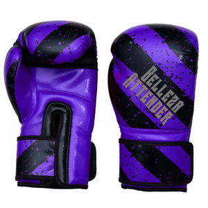 Guantes de boxeo de cuero beige con logotipo personalizado profesional para deportes al aire libre incluye equipo de artes marciales - Product Image 5