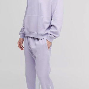 High Quality <b>Women's</b> Solid Autumn Breathable Fleece Sweatsuit Spandex/Polyester Jogging <b>Tracksuit</b> Set OEM Wholesale Low - Product Image 2