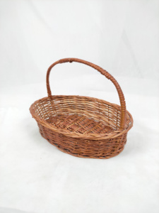 100% Wicker Bamboo <b>Picnic</b> <b>Basket</b> Natural Rattan for Sundries Composition & Care Instructions Included - Product Image 3