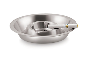 Cendrier classique en acier inoxydable rond, écologique, durable, portable, avec porte-cigarettes intégré, forme de pot pour chien - Product Image 2