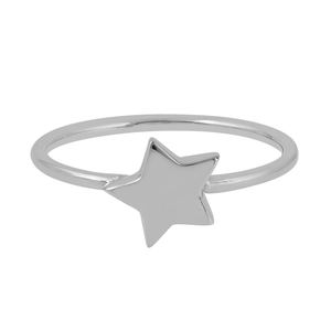 Diseño clásico, joyería de plata de ley 925 en forma de estrella, anillo liso, joyería de regalo - Product Image 2