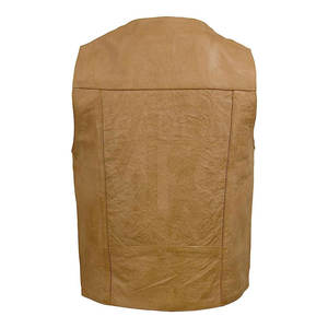 Chaleco de Cuero 100% de moda para hombre, buena calidad, temporada de invierno, ropa exterior abotonada, tejido cálido, transpirable, precio razonable - Product Image 2