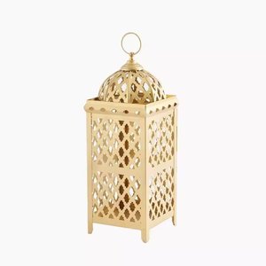 Latest Design Gold Plated Metal & Glass Hanging <b>Lantern</b> for Home and Wedding Decorative Tabletop Candle <b>Lantern</b> - Product Image 4