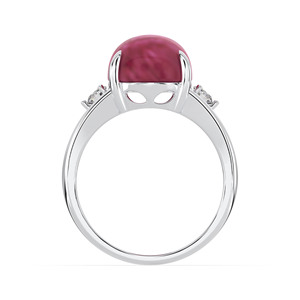 Nouvelle mode bagues de luxe bijoux pour femmes 925 argent Style Vintage couleur rubis CZ pierre bague pour femmes fabricant du Vietnam - Product Image 3