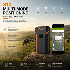 Système de suivi GPS Guptomes S10 10000 mAh Omni Bull, antivol, alerte de positionnement en temps réel pour les grands ranchs et les fermes modernes - Product Image 4