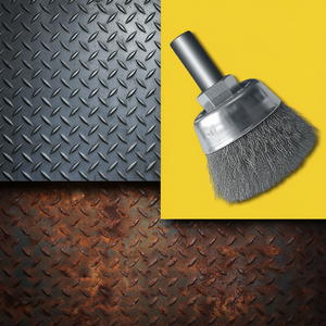 Brosse en fil métallique tressé Stanley pour meuleuses d'angle en acier - Product Image 3