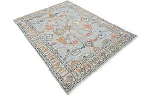 Alfombras de lana fina hechas a mano de lujo modernas, diseño abstracto vibrante anudado a mano suave, tamaño personalizable 5x8 12x14 para oficina en casa - Product Image 4