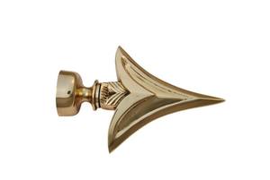 Embout de rideau en laiton poli de forme sphérique, design industriel moderne, robuste et écologique, 50 mm, accessoires pour tringles à rideaux - Product Image 4