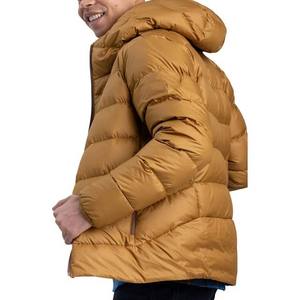 Chaquetas con capucha acolchadas de nailon y poliéster de manga larga para hombre de estilo callejero, ropa informal con diseño de logotipo personalizado, fabricante OEM - Product Image 2