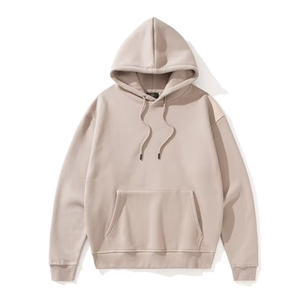 Sweat à capuche surdimensionné pour hommes du Bangladesh Sweat-shirt pull-over à motif uni avec logo brodé sur le devant - Product Image 1