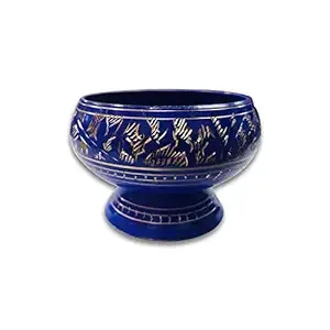 Quemador de incienso de metal de diseño clásico azul - Product Image 2