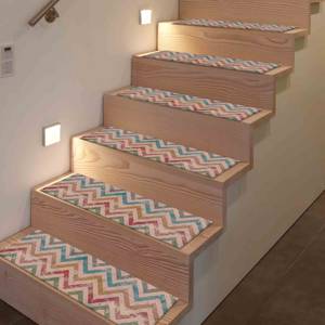 Alfombra con Estampado Geométrico, Alfombra de Escalera Moderna Estilo Bohemio, Alfombra para Escalones - Product Image 4