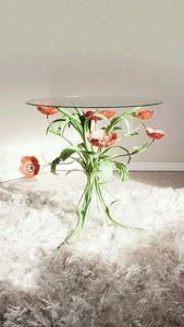 โต๊ะกาแฟข้างเตียงโต๊ะหินอ่อนใหม่ห้องนั่งเล่นเหล็กหรูหราทันสมัยปรับขนาดได้ - Product Image 3