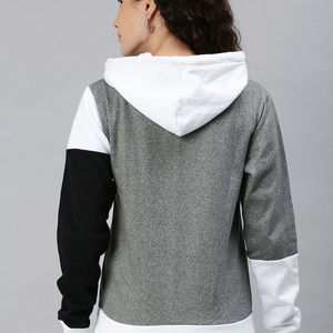 2026 Trending Color Block Women Hoodies Pullover <b>Patchwork</b> Long Sleeve Sweatshirts Casual Slim Fit Fleece Hooded <b>Tops</b> for Ladies - Product Image 4