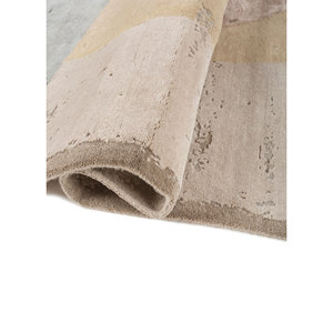 Alfombras Kavi Ivory de Lana y Seda de Bambú Anudadas a Mano - Esk-330 (3D) Alfombra Abstracta para Sala de Estar Rectangular de 10 mm de Grosor - Product Image 2