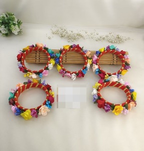 Coloré Floral Gajra Style Ethnique Mode Bracelets Indien Traditionnel Haldi Mehndi Faveur De Mariage Sangeet Nikah Fête Retour Cadeau - Product Image 6