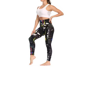 Pantalones de gimnasia de longitud completa de moda de 4 vías de alta calidad hechos a medida para mujer, mallas deportivas para mujer, vestido deportivo cargado - Product Image 6