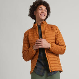 Chaqueta acolchada con cuello levantado para hombre, chaqueta cálida de invierno hinchada ligera, chaquetas de burbujas para hombre a la venta - Product Image 2