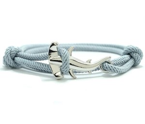 กำไลข้อมือฉลาม-สร้อยข้อมือเชือกทะเลยูนิเซ็กส์-เครื่องประดับทางทะเล-ของขวัญคนรักฉลาม-สร้อยข้อมือพาราคอร์ดมินิมอล - Product Image 1