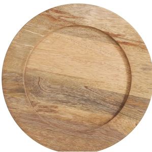 Plaque de chargeur en bois et bambou plaque de chargeur moderne et de luxe pour maison hôtel Restaurant fêtes de mariage quantité en gros - Product Image 6