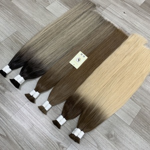 Gros Top Arrivée Brut Vierge Droite Colorée Double Dessiné Cuticule Aligné Vietnamien En Vrac Cheveux Humains - Product Image 2