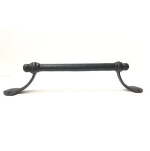 Poignée de porte en métal forgé noir mat avec motif d'ange, style vintage écologique pour la décoration de maisons, hôtels, écoles, villas - Product Image 4