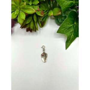 Navajo <b>Crafted</b> Pink Conch & Sterling Silver Charms Elegant Jewelry Findings & Components - Product Image 1