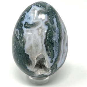 Druzy Moss Agate <b>Egg</b> Wholesale Natural Healing Crystal <b>Eggs</b> for Home <b>Decor</b> and Energy Balancing From Trusted Manufacture - Product Image 5