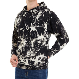 Precio de fábrica personalizado XS tamaño Tie-Dye Pullover Hoodie diseño de impresión única manga larga polar para invierno al por mayor - Product Image 1