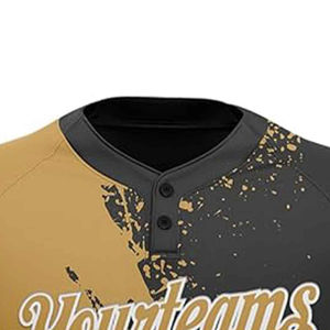 100% poliéster personalizado Softball Jersey moda patrón sólido logotipo personalizado transpirable béisbol Softball desgaste - Product Image 3