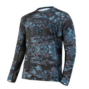 Venta al por mayor personalizado UPF 50 + poliéster deportes pesca camisas transpirable al aire libre UV protector solar rendimiento lona tela invierno conjuntos - Product Image 1