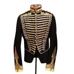 Chaqueta de Hussar de lana blanca hecha a mano Chaqueta de Hussar de lana negra hecha a mano Traje rojo Chaqueta ceremonial de trenza dorada - Product Image 6