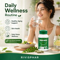 Kapsul Suplemen Herbal Daun Moringa Ekstrak Tumbuhan Alami Peningkat Imunitas Peningkat Energi Dewasa Umur Simpan 24 Bulan