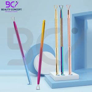 11 colores, cepilladora de uñas de acero inoxidable, elimina la piel muerta, empujador de cutículas de uñas, removedor de esmalte de uñas, herramientas de recorte de manicura - Product Image 5