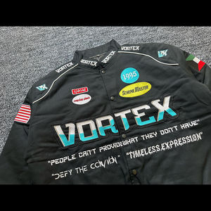 Chaqueta Universitaria de Béisbol de Alta Calidad, Fabricada por OEM, con Parches Bordados en Chenilla, Chaqueta Varsity de Cuero, Estilo Urbano - Product Image 2