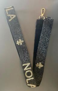 <b>Christmas</b> Beaded Purse Strap Bag Strap Sorority Gameday Strap Customized Strap With Detachable Hooks Ho Ho Ho beaded belts - Product Image 2