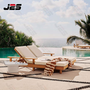 Chaise longue avec cadre en aluminium pour l'extérieur avec coussin imperméable pour villa et piscine - Product Image 5