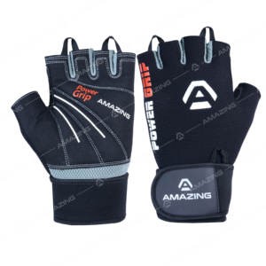 Gants de gymnastique en néoprène demi-doigt avec dragonne réglable Respirant Ultimate Grip pour l'haltérophilie - Product Image 1