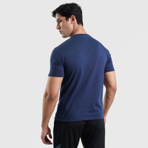 Men's Regular Fit Front Signature Navy Tee Men's Undershirt - Product Image 2