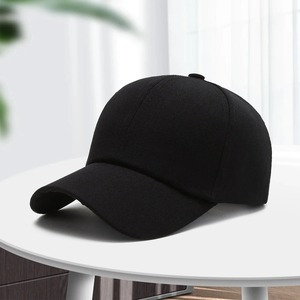 Unisex Outdoor Dustproof Baseball Sun Visor Hat Solid Color Adjustable Velour Leisure Caps for Men Women Fashionable Plain - Product Image 1
