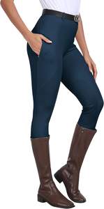 Wholesale Custom Women Breeches Jodhpurs for Horse Riding Stretchable Equestrian Trousers <b>Knee</b> <b>Patch</b> Jodhpur & Breeches - Product Image 6