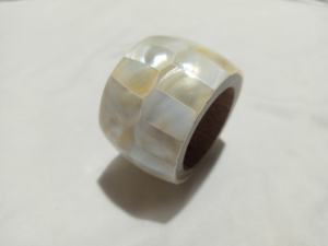 Mother of Pearl And Wooden Napkin <b>Rings</b> trending article here - <b>indian</b> crafted - Product Image 2