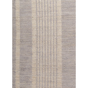 Handmade Wool Rugs in Contour Grey Black Striped Pattern for Home-for Living Room Bedroom <b>Hallway</b> for Teens-Model Number Hwl-443 - Product Image 3