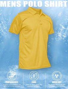 Camisas informales OEM de alta calidad a precio de fábrica para hombre, camisetas de punto, estilo Golf, impresión Digital transpirable de secado rápido, personalizadas a granel - Product Image 5