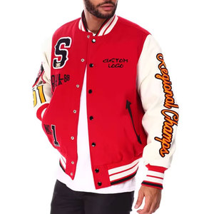 Veste Letterman légère du fabricant pakistanais pour hommes, veste universitaire pour hommes avec logo imprimé personnalisé et sortie d'usine - Product Image 3