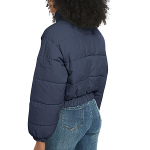 เสื้อแจ็คเก็ตแขนยาวโอเวอร์ไซส์ผ้าแคนวาสผู้หญิงมีซิปรูดซิปขึ้นโลโก้แบบกำหนดเอง - Product Image 4