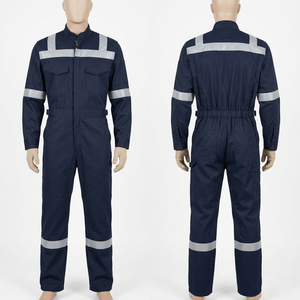 Combinaison de travail pour homme, 260 GSM, coton polyester twill, violette, avec broderie personnalisée, impression, étiquette tissée, logo, uniforme complet. - Product Image 6
