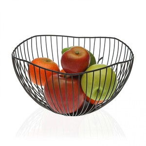 Luxury Design Superior Quality Unique Style Metal Iron Finishing Basket Customized Shape Food Storage Fruit Basket - Product Image 5