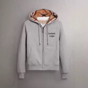 Veste en coton 100% surdimensionnée de style Old Money avec logo personnalisé, design de marque, hiver, sweat-shirt à capuche, cardigan, sweat-shirt pour homme - Product Image 1